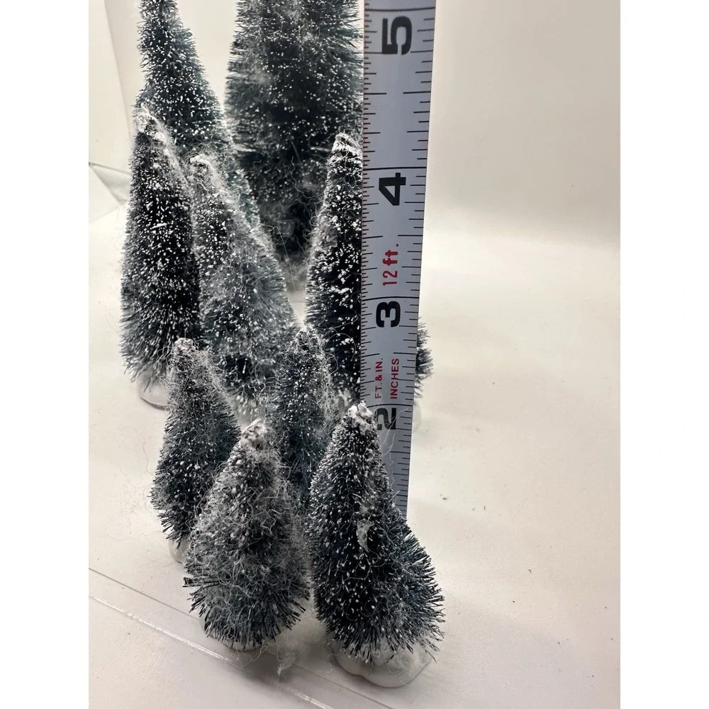 Lemax‎ Christmas Village Bottle Brush Trees Lot 10pc 2